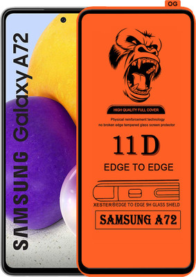 PEPHONE Edge To Edge Tempered Glass for SAMSUNG GALAXY A72(Pack of 1)