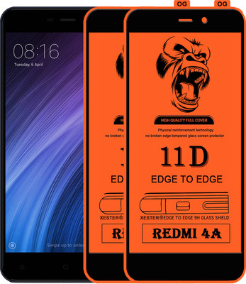 PEPHONE Edge To Edge Tempered Glass for Mi Redmi 4A(Pack of 1)