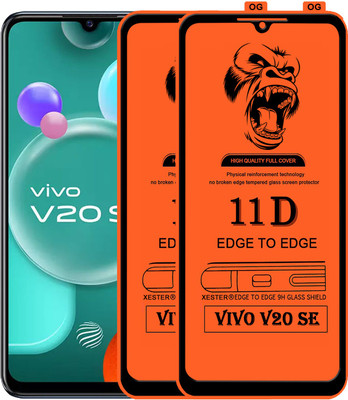 PFOAM Edge To Edge Tempered Glass for VIVO V20 SE(Pack of 2)
