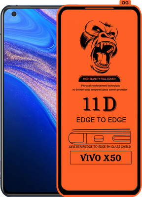 PEPHONE Edge To Edge Tempered Glass for VIVO X50(Pack of 1)