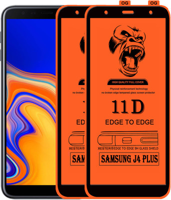 PEPHONE Edge To Edge Tempered Glass for SAMSUNG GALAXY J4 PLUS(Pack of 1)