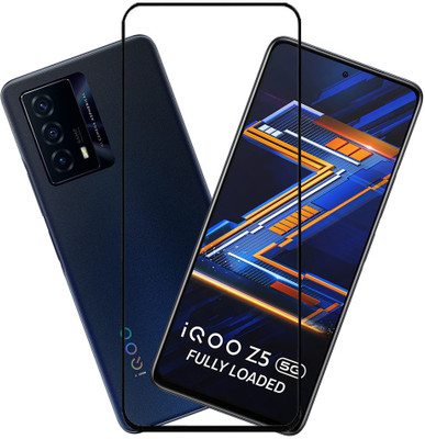 SPRITZEN Edge To Edge Tempered Glass for iQOO Z5(Pack of 1)