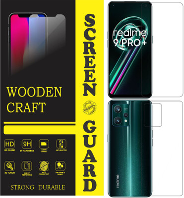 wooden craft Front and Back Tempered Glass for realme 9 Pro+ 5G(Pack of 2)