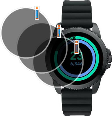 QZXCEON Screen Guard for FOSSIL Gen 5E SMARTWATCH SCREEN GUARD(Pack of 3)