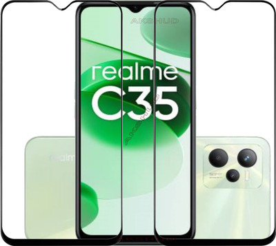 BRENZZ Tempered Glass Guard for realme C35(Pack of 2)