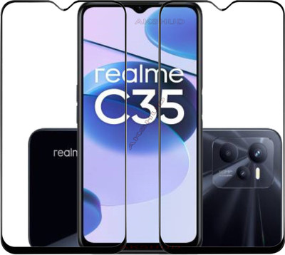 BRENZZ Tempered Glass Guard for realme C35(Pack of 2)