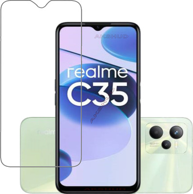 BRENZZ Tempered Glass Guard for realme C35(Pack of 1)