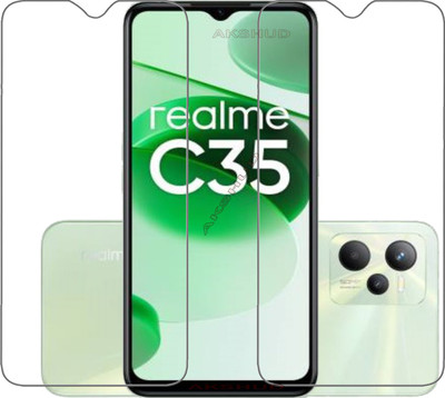 BRENZZ Tempered Glass Guard for realme C35(Pack of 2)