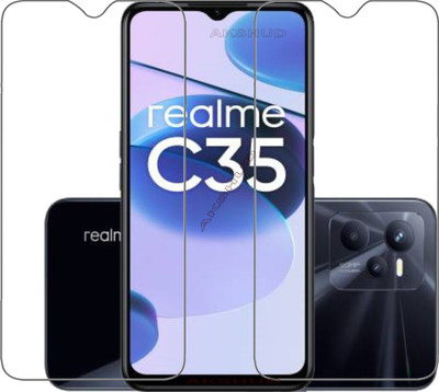 BRENZZ Tempered Glass Guard for realme C35(Pack of 2)