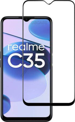 DSCASE Edge To Edge Tempered Glass for Realme C35, Realme C 35(Pack of 1)