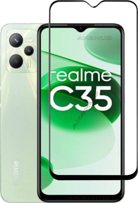 BRENZZ Tempered Glass Guard for realme C35(Pack of 1)