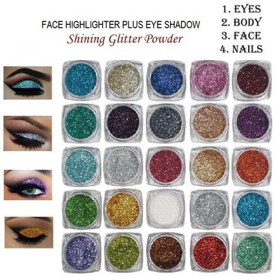 YAWI Perfect 25 multi shades shimmery glitter multi purpose uses(MULTI COLOR)