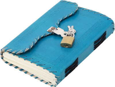 Craftezo Handcrafted Regular Diary Ruled 200 Pages(Blue)