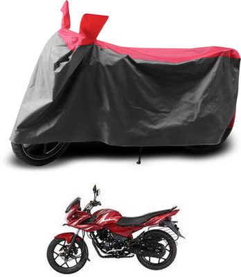 PAGORA Two Wheeler Cover for Bajaj(Discover 150 f, Grey, Red)