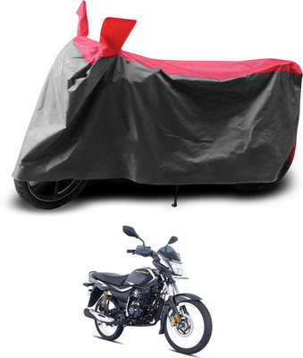 PAGORA Two Wheeler Cover for Bajaj(Platina 110, Grey, Red)