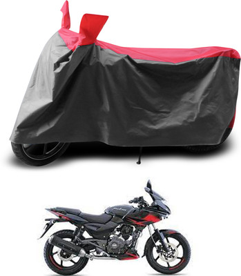 PAGORA Two Wheeler Cover for Bajaj(Pulsar 220F, Grey, Red)