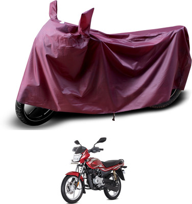 PAGORA Waterproof Two Wheeler Cover for Bajaj(Platina 110 H-Gear, Maroon)