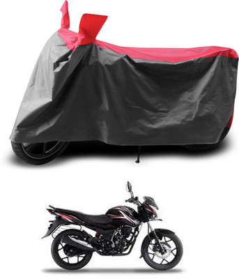 PAGORA Two Wheeler Cover for Bajaj(Discover 150 s, Grey, Red)