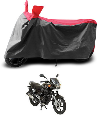 PAGORA Two Wheeler Cover for Bajaj(Pulsar 180 DTS-i, Grey, Red)