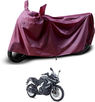PAGORA Waterproof Two Wheeler Cover for Bajaj(Pulsar RS 200, Maroon)