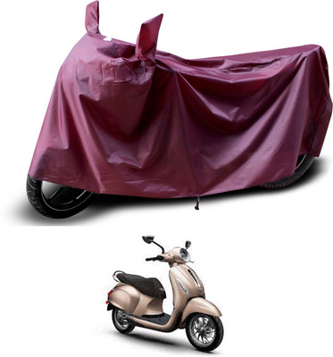 PAGORA Waterproof Two Wheeler Cover for Bajaj(Chetak, Maroon)