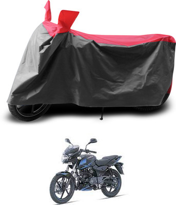 PAGORA Two Wheeler Cover for Bajaj(Pulsar 150 DTS-i, Grey, Red)