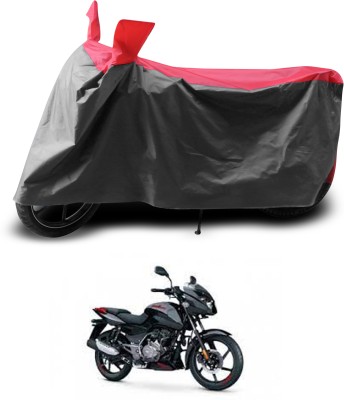 PAGORA Two Wheeler Cover for Bajaj(Pulsar 125 Neon, Grey, Red)