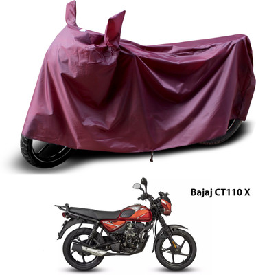 PAGORA Waterproof Two Wheeler Cover for Bajaj(Maroon)