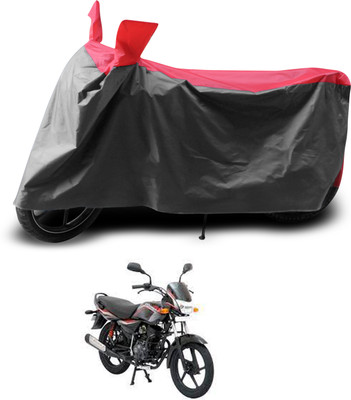 PAGORA Two Wheeler Cover for Bajaj(Platina 125, Grey, Red)