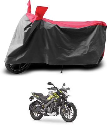 PAGORA Two Wheeler Cover for Bajaj(Pulsar 200 NS DTS-i, Grey, Red)