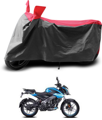 PAGORA Two Wheeler Cover for Bajaj(Pulsar NS 200, Grey, Red)