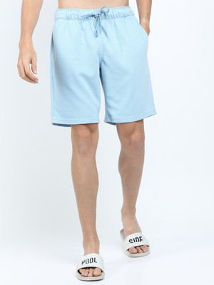 HIGHLANDER Solid Men Blue Casual Shorts