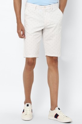 Allen Solly Printed Men White Chino Shorts