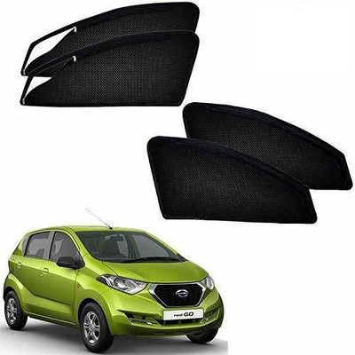DENISIGA Side Window, Rear Window Sun Shade For Datsun Go(Black)