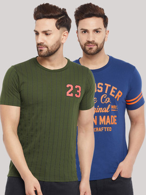The Million Club Graphic Print Men Round Neck Green T-Shirt