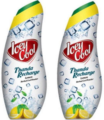 ICEY COOL LEMON TALC 600 G (PACK OF 2) (300 gX2) by BSUS(2 x 300 g)