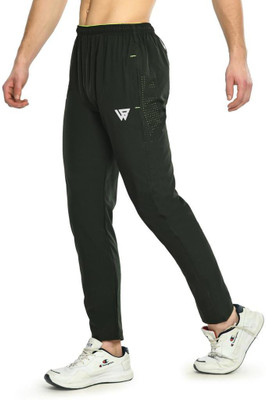 Brats N Beauty Solid Men Dark Green Track Pants