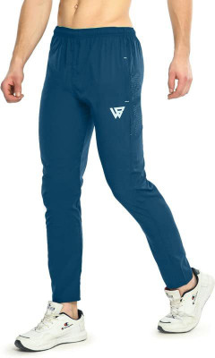 Dressify Solid Men Light Blue Track Pants