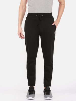 Dollar Solid Men Black Track Pants