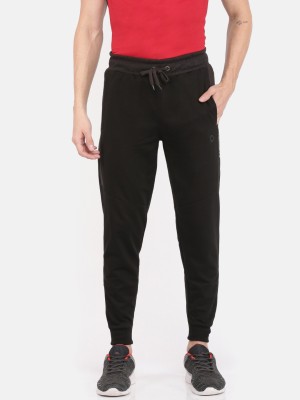 Dollar Self Design Men Black Track Pants