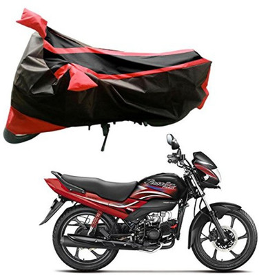 Aheke Waterproof Two Wheeler Cover for Hero, TVS, Honda(Passion Pro i3S, Red, Black)