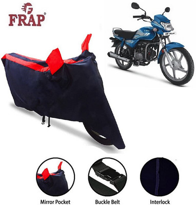 Frap Two Wheeler Cover for Hero(MotoCorp HF Deluxe, Red, Blue)