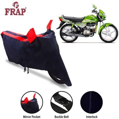 Frap Two Wheeler Cover for Hero(HF Deluxe Eco, Red, Blue)