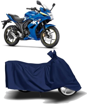 EXOME Two Wheeler Cover for Suzuki(Gixxer SF, Blue)