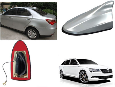 Shop Buy Shark Fin Roof top Signal Receiver AM/FM Antenna, Silver for Skoda Superb 2019 Shark Fin Roof top Signal Receiver AM/FM Antenna, Silver for Skoda Superb 2019 Satellite Vehicle Antenna