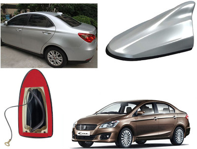 Shop Buy Shark Fin Roof top Signal Receiver AM/FM Antenna, Silver for Maruti Suzuki Ciaz Shark Fin Roof top Signal Receiver AM/FM Antenna, Silver for Maruti Suzuki Ciaz Satellite Vehicle Antenna