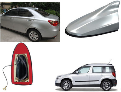 Shop Buy Shark Fin Roof top Signal Receiver AM/FM Antenna, Silver for Skoda Yeti Satellite Vehicle Antenna