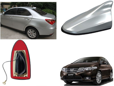 Shop Buy Shark Fin Roof top Signal Receiver AM/FM Antenna, Silver for Honda City Ivtec Satellite Vehicle Antenna
