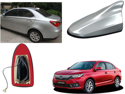 Shop Buy Shark Fin Roof top Signal Receiver AM/FM Antenna, Silver for Honda Amaze 2018 Shark Fin Roof top Signal Receiver AM/FM Antenna, Silver for Honda Amaze 2018 Satellite Vehicle Antenna