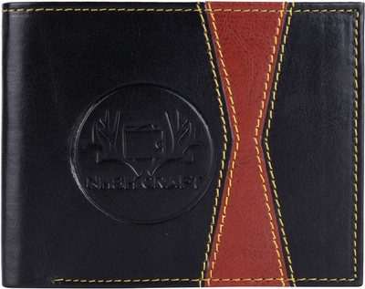 NKSK CRAFT Men Casual Black Artificial Leather Wallet(5 Card Slots)